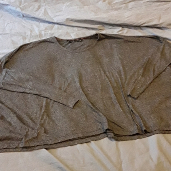 EUC brown marl super boxy long sleeve top - Picture 2 of 4